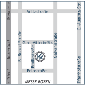 Lageplan Bozen